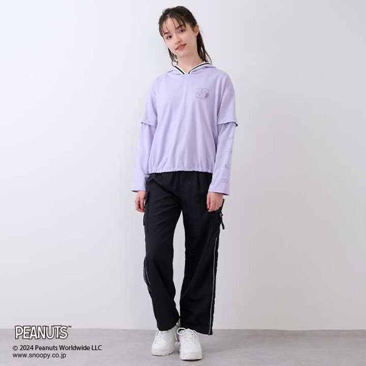 [PEANUTS] [Cool to the Touch] 2WAY Hooded Parka,Lavender, medium image number 13