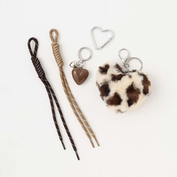 Leopard Fur Charm,Off white, medium image number 2