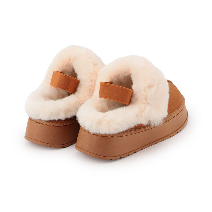 [LTXC] Mouton Fur Slippers,Brown, medium image number 1