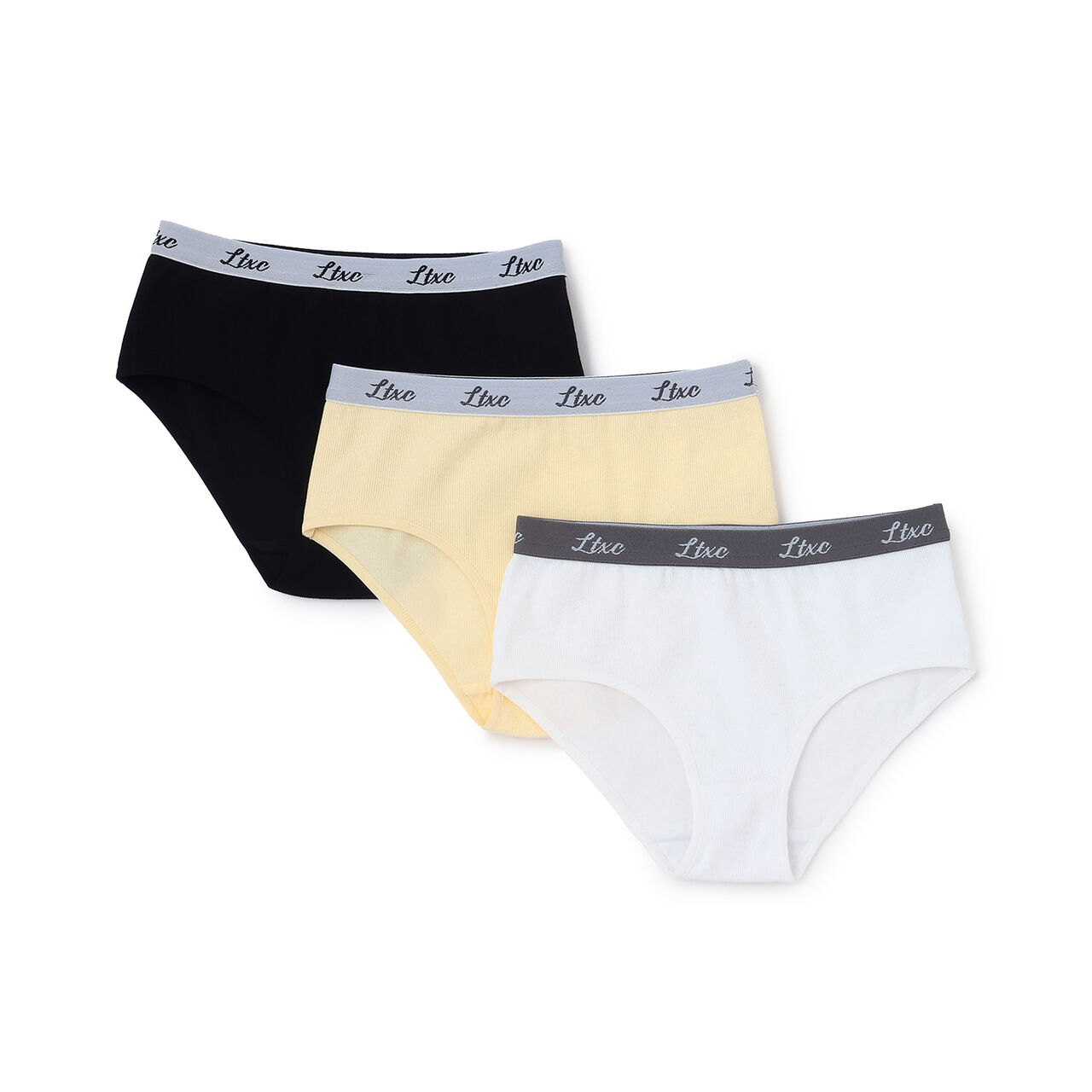 [LTXC] Logo Ribbed Shorts,Yellow, large image number 6