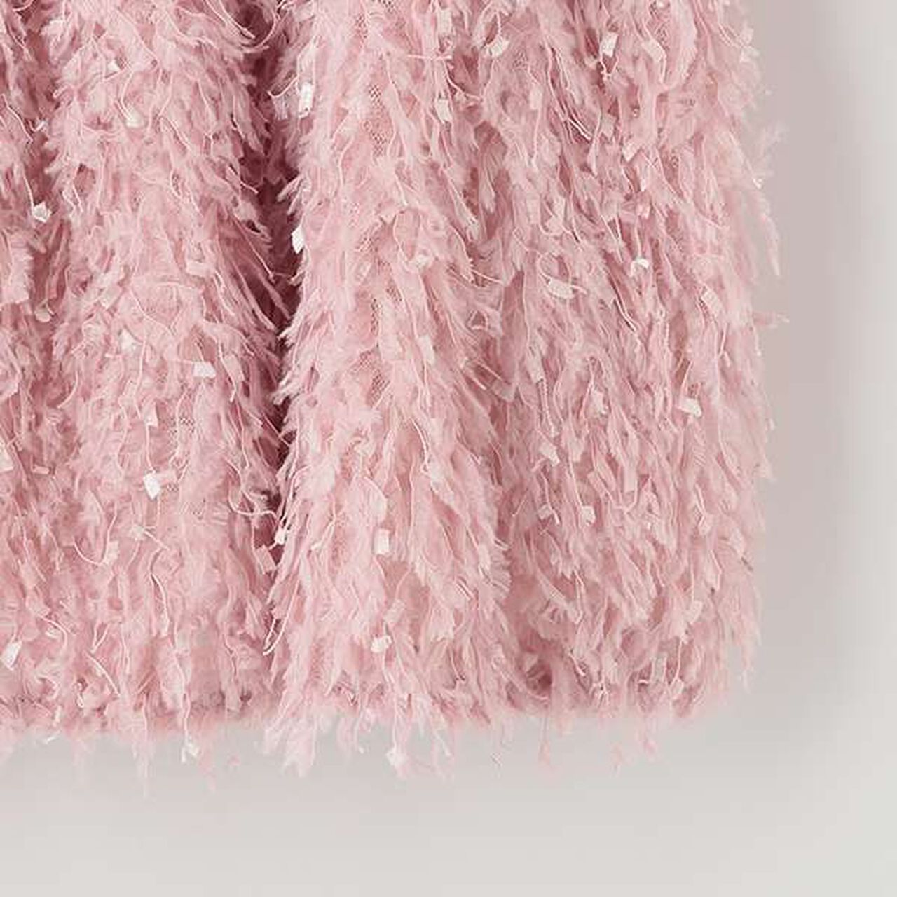 Feather Vest Inner Wear Set,Pink, large image number 5