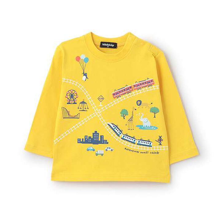 Train Animal Amusement Park Long-Sleeve T-Shirt,Light blue, medium image number 9