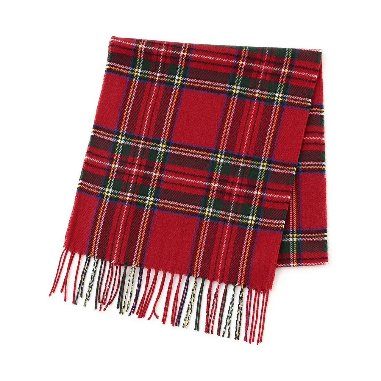 Checkered Scarf,Red, large image number 0