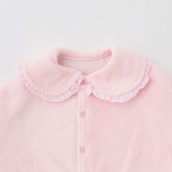 Flocked Jacquard Reversible Cape,Light pink, medium image number 9