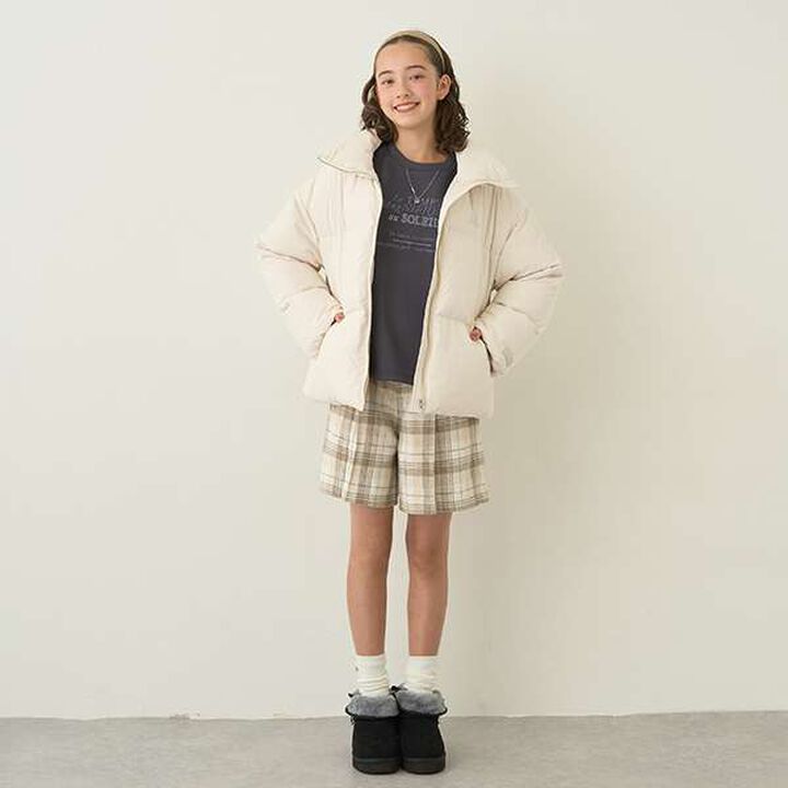 Cuffed Tuck Culottes,Light beige, medium image number 5