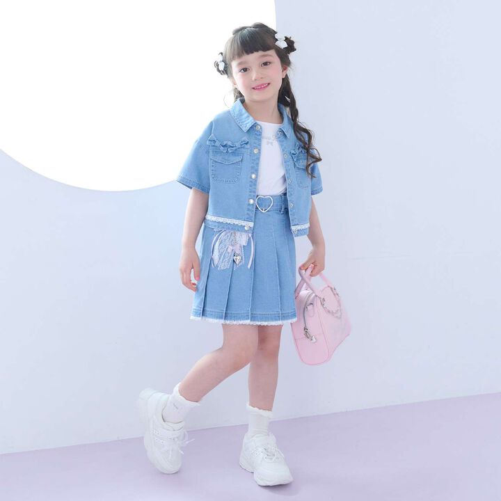 Cool Touch Denim Shirt & T-Shirt Set,Turquoise, medium image number 19