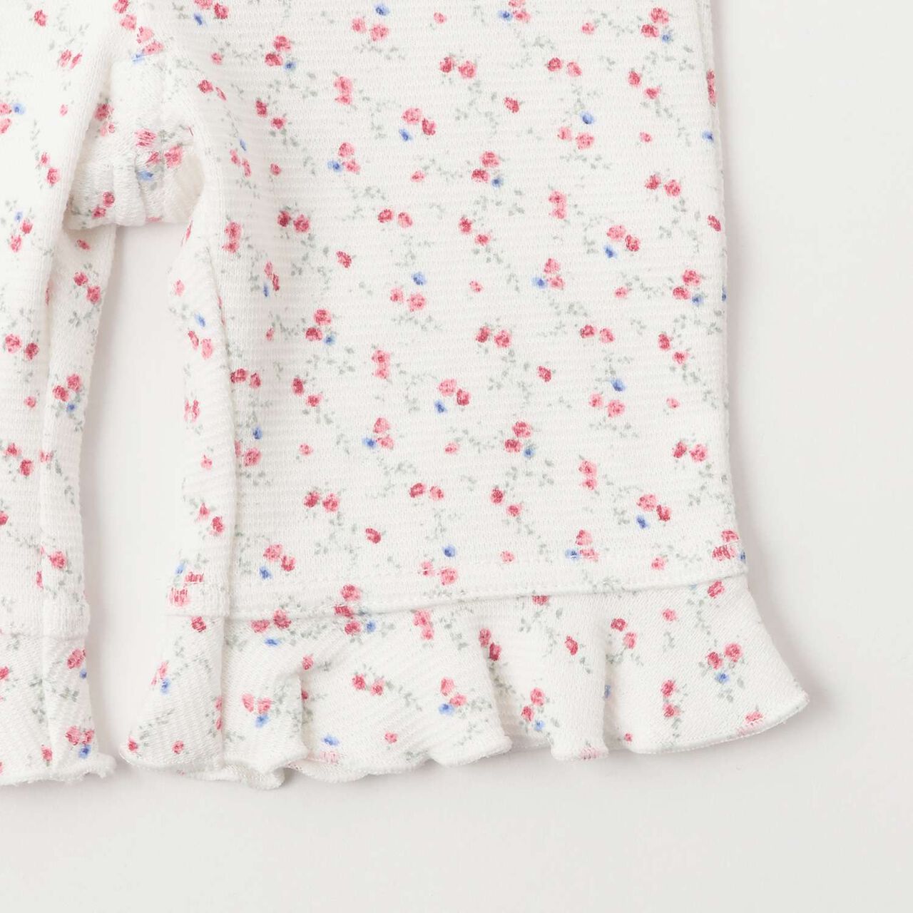 7/8 Frill Jersey Knit Pants,Multi color, large image number 7