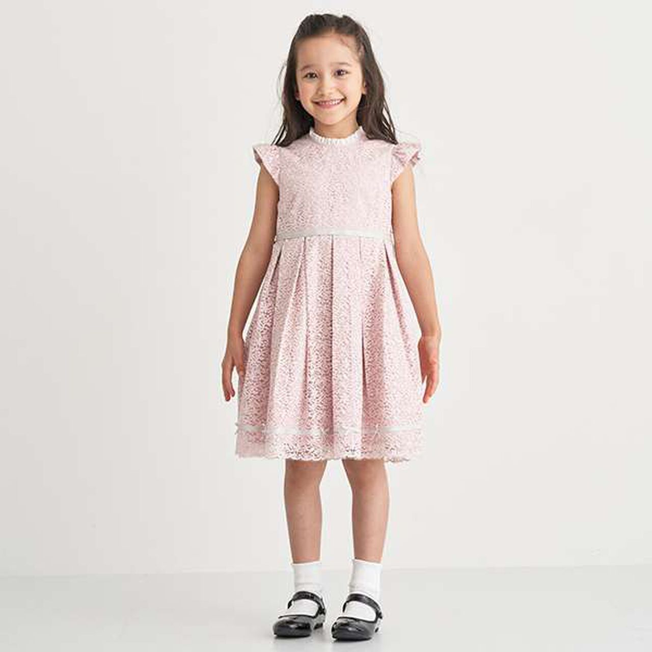 [Kids] Lace Dress,Pink, large image number 0