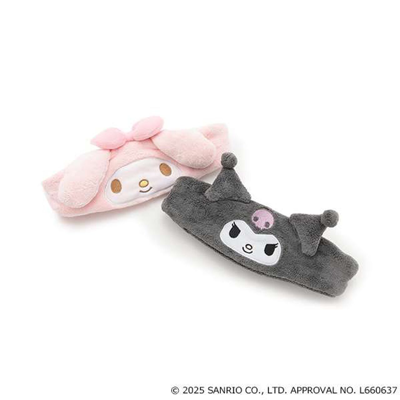 [My Melody & Kuromi] Plush Headband,Gray, large image number 5