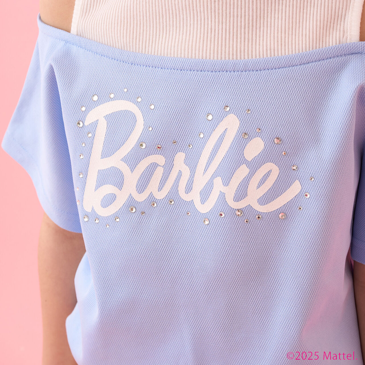 [Stain-resistant and Water-repellent] Layered Look T-Shirt [Barbie],Sax blue, large image number 16