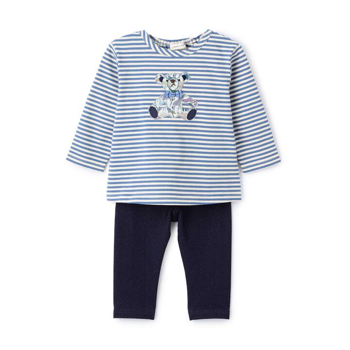 Q for the Zoo Teddy Bear Long-Sleeve T-Shirt Suit,Mocha tea, medium image number 13