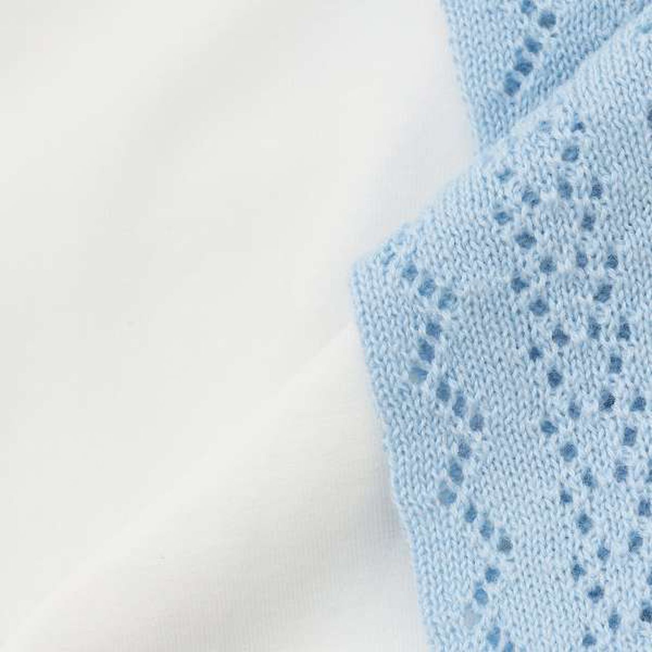 Lace Knit Cardigan + T-Blouse Set,Ivory, large image number 14