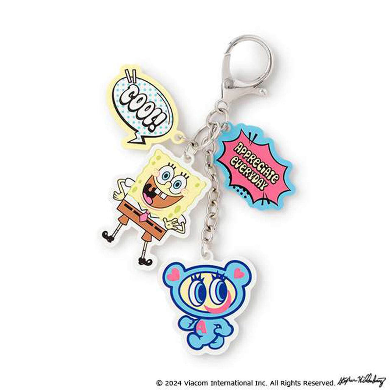 SpongeBob x Angel Blue Keychain,Multi color, large image number 0