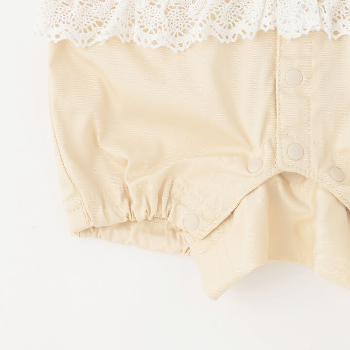 Color-Block Lace Coverall,Ivory, medium image number 4