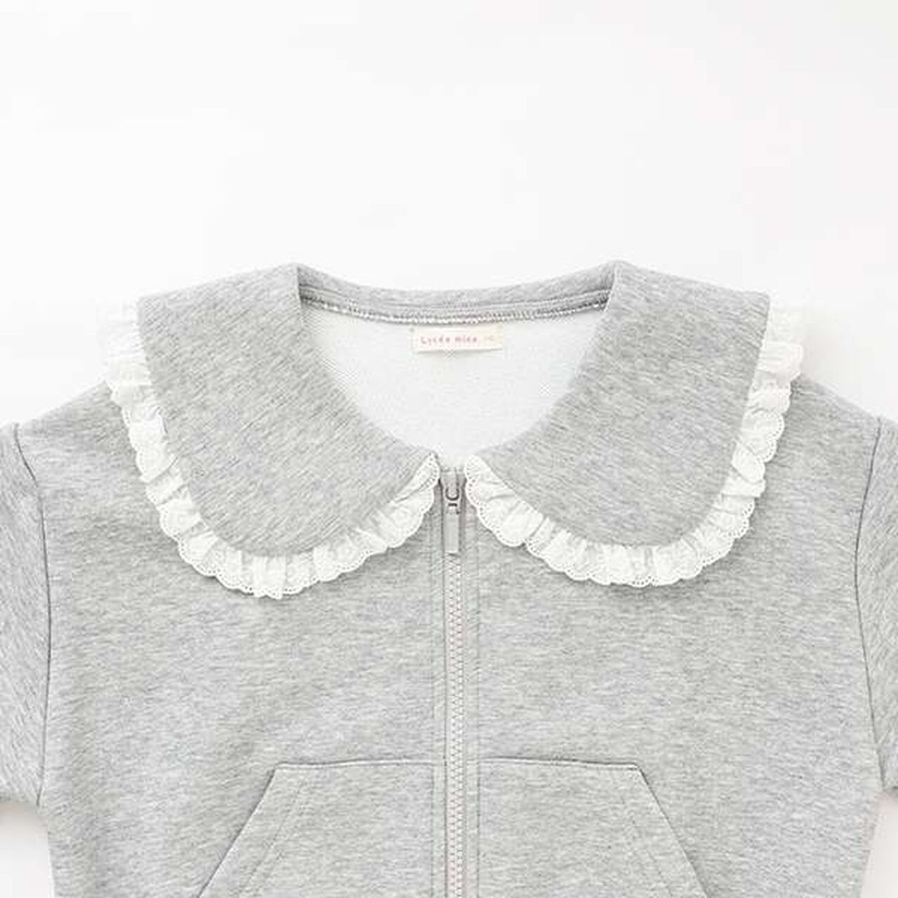 [Lycee Mine Ballet Series] Coordinatable Setup Sailor Collar Full-Zip Sweatshirt,Light blue, large image number 9