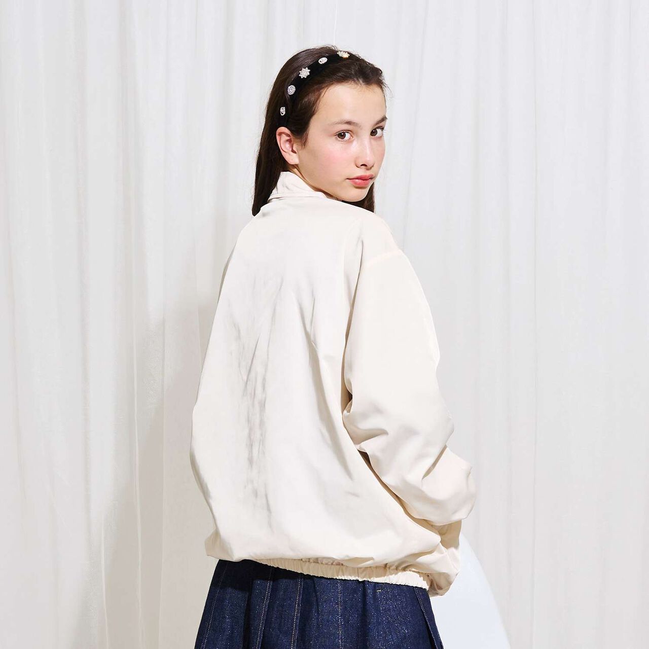 [AMI] Water-Repellent Coach Jacket,Ivory, large image number 13