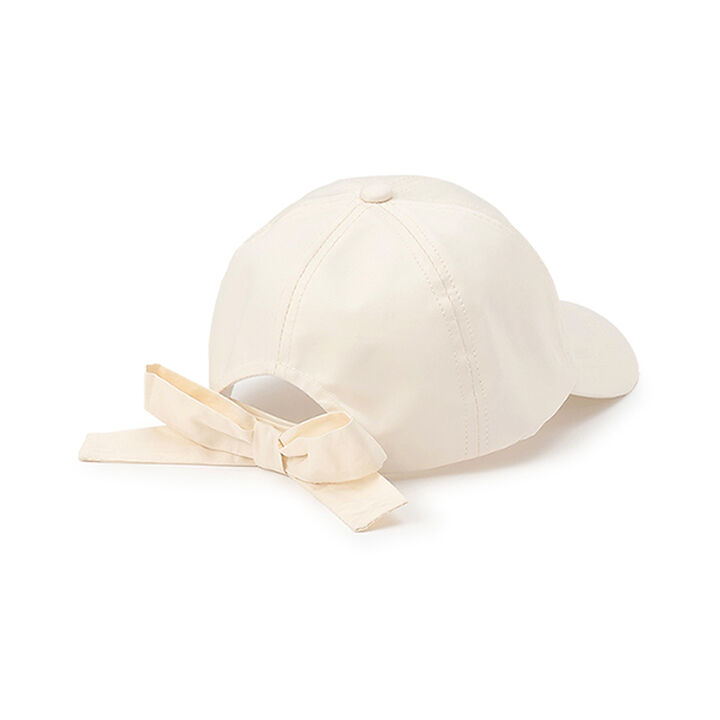 [Disney] Embroidered Back Ribbon Cap,Ivory, medium image number 1