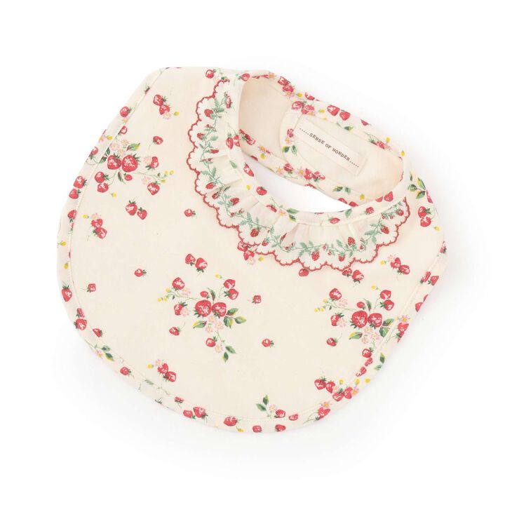 Wild Strawberry Bib [Organic] [Made in Japan],, medium
