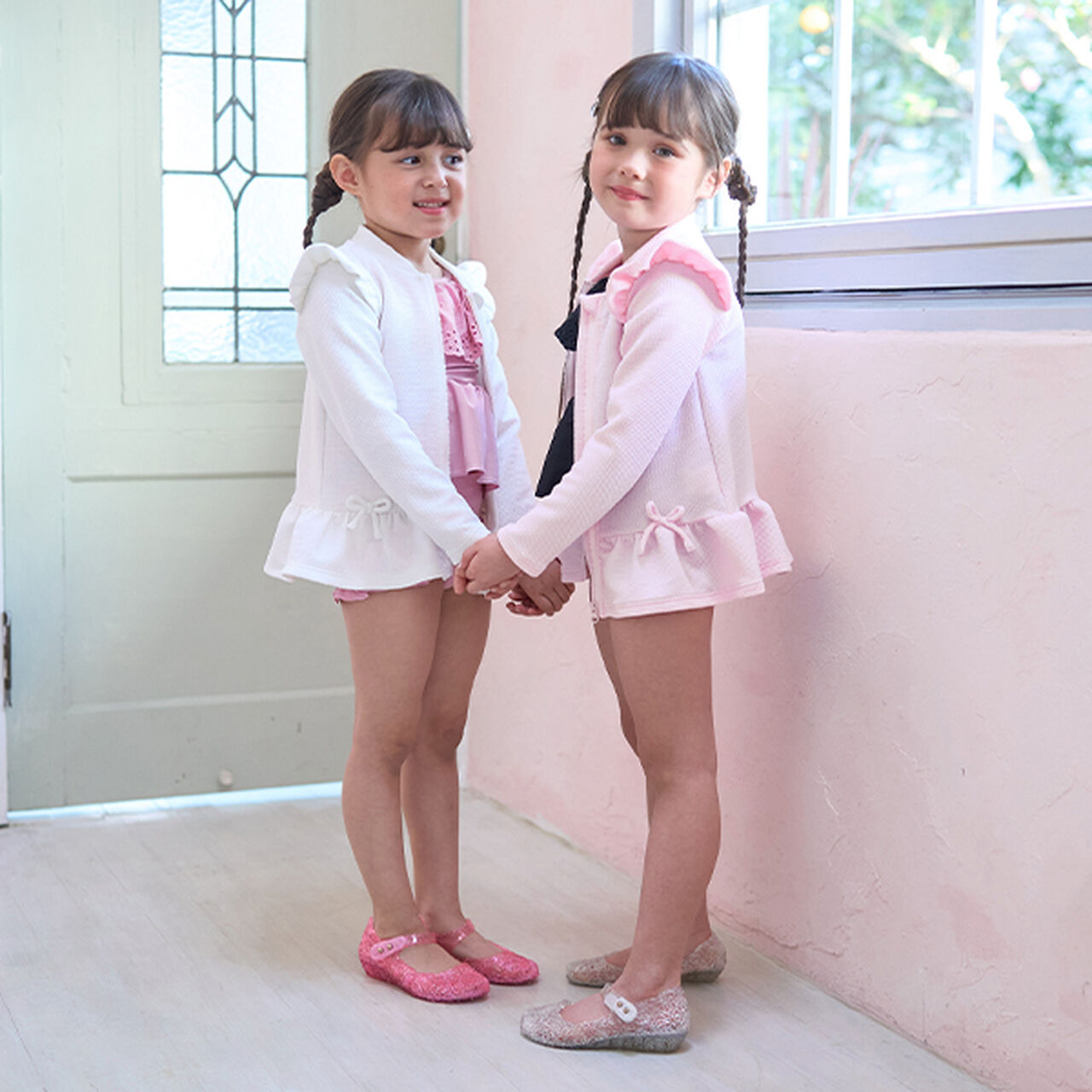 [SWIM] [UV Processing] Hem Frill Zip Rash Guard,Mint, large image number 15