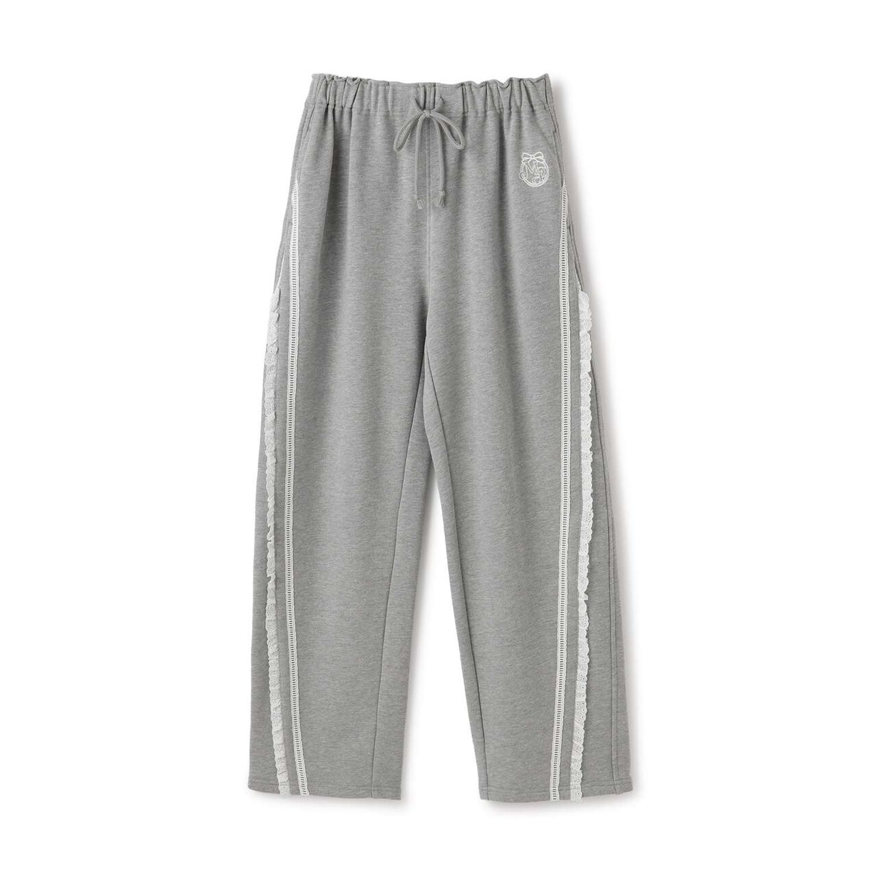 Sweat Barrel-Leg Pants,Navy, large image number 9