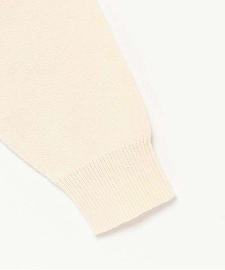 Embroidered Logo Knit Pullover,Ivory, medium image number 6