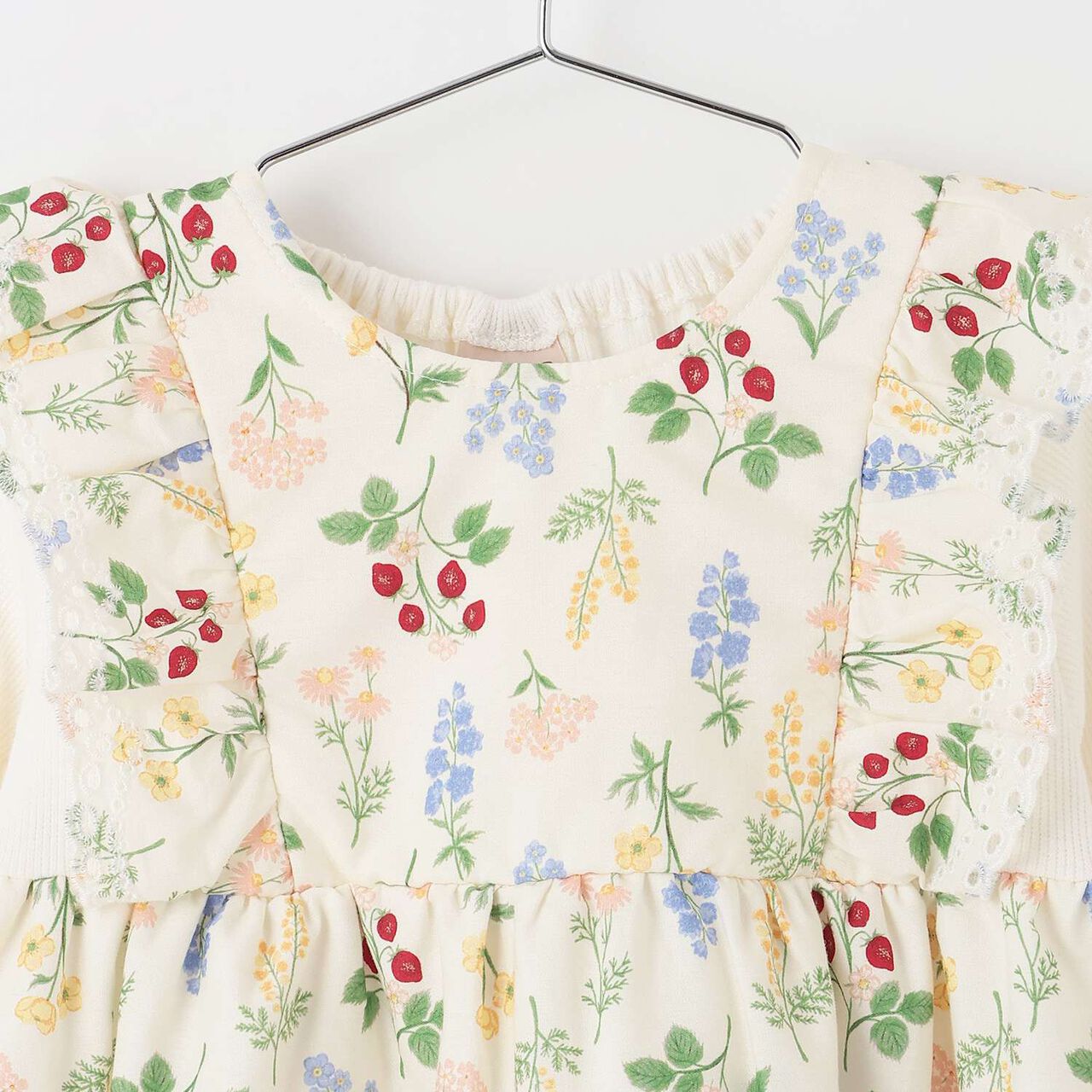 Link Shoulder Frill Long-Sleeve Tunic,Multi color, large image number 8