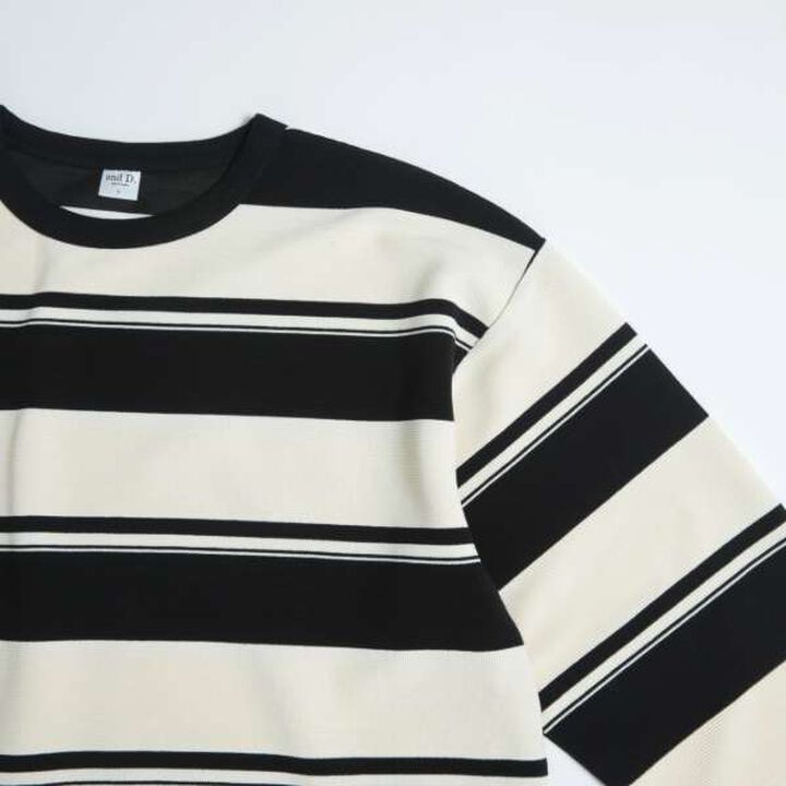 [Matching with Dad Outfit] Kids Stripe Pattern Big Long Sleeve T-Shirt,Green, medium image number 8