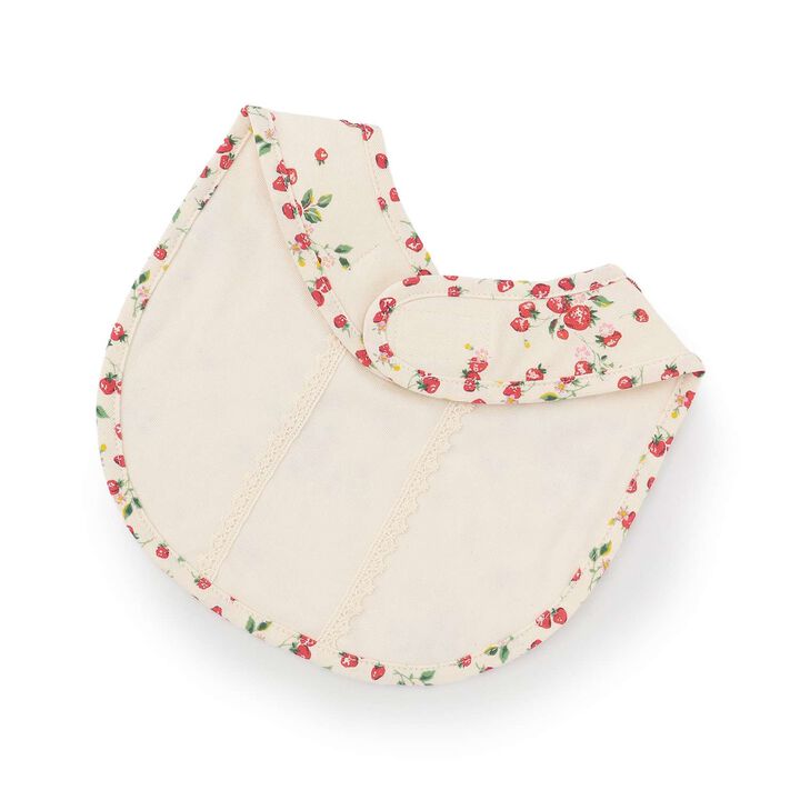 Wild Strawberry Organic Bib [Made in Japan],Pearl white, medium image number 1
