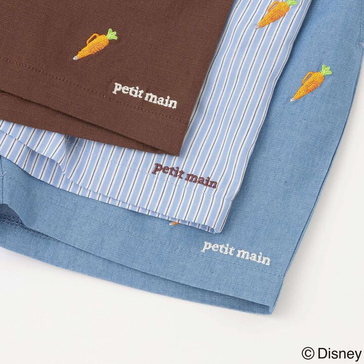 [Zootopia] Embroidered Half Pants,Sax blue, medium image number 12