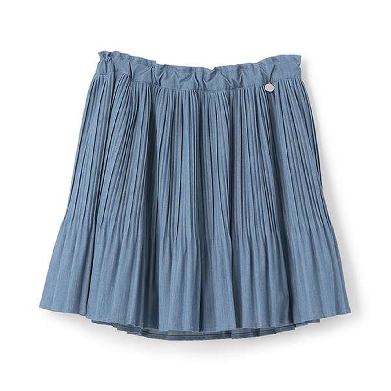 Easy Pleated Skirt-Pants,Moderate blue, large image number 9