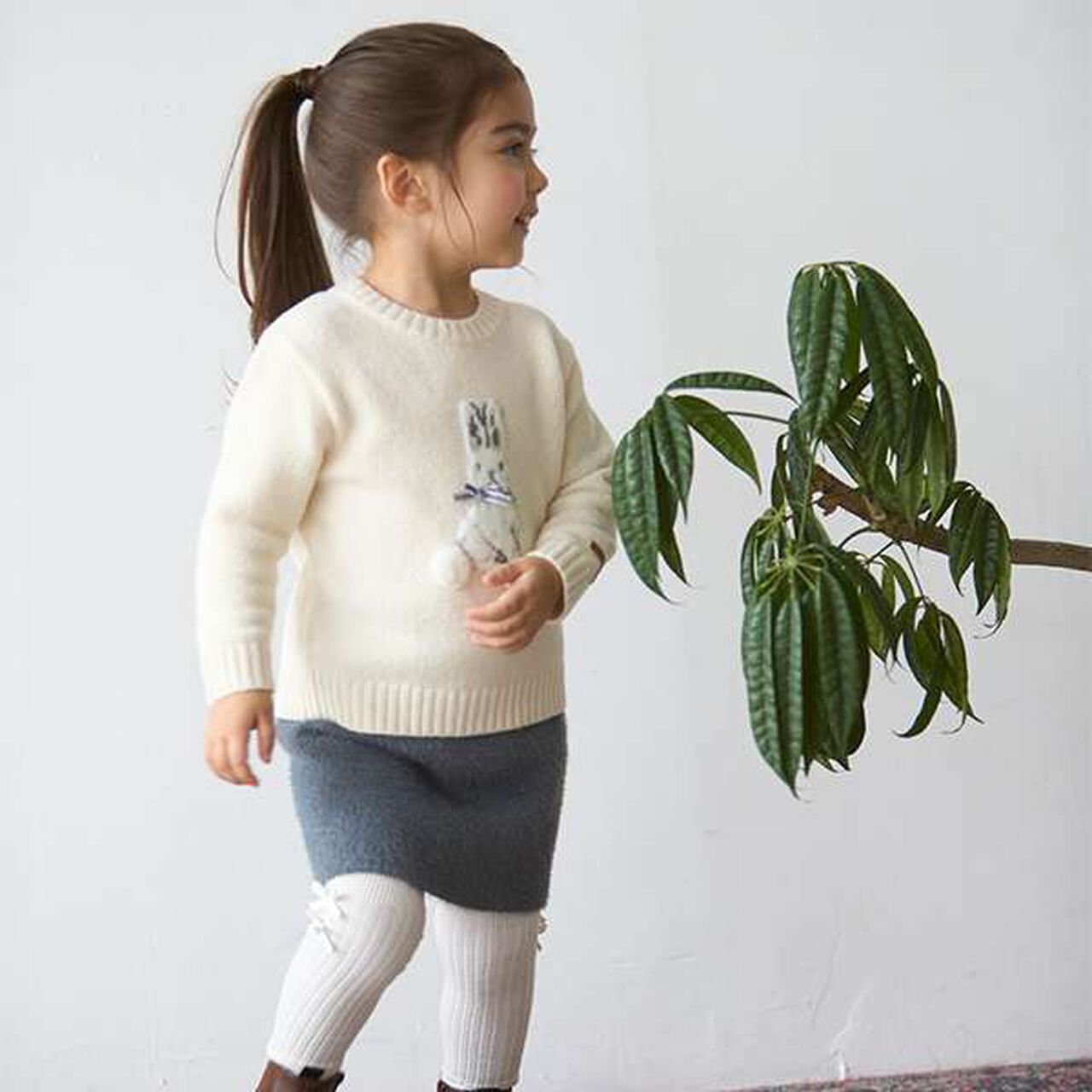 [Link] Lame Knit Skirt,Ivory, large image number 10