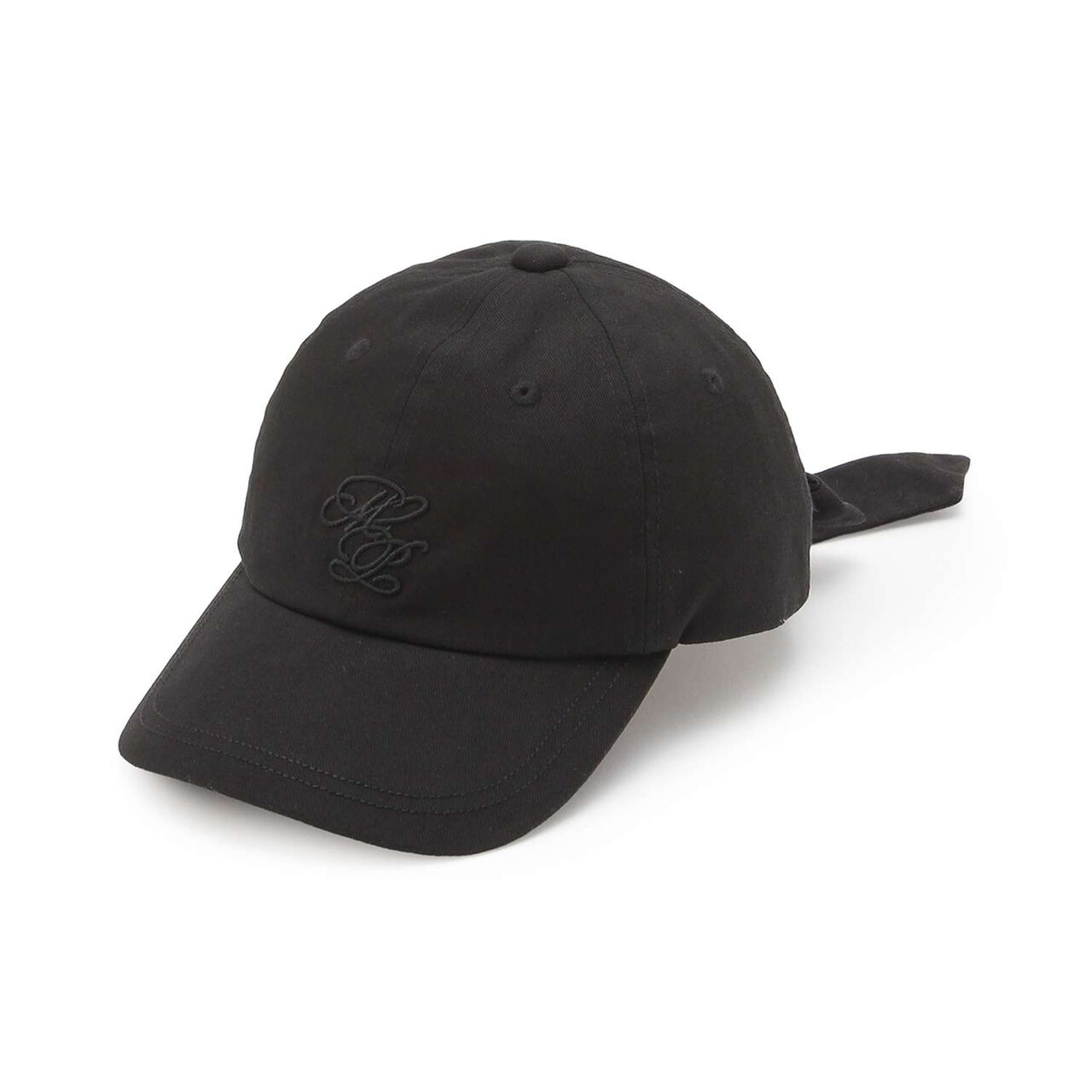 [UV Protection, Heat Shield, Cool Sensation] Back Ribbon Cap,Black, large image number 0