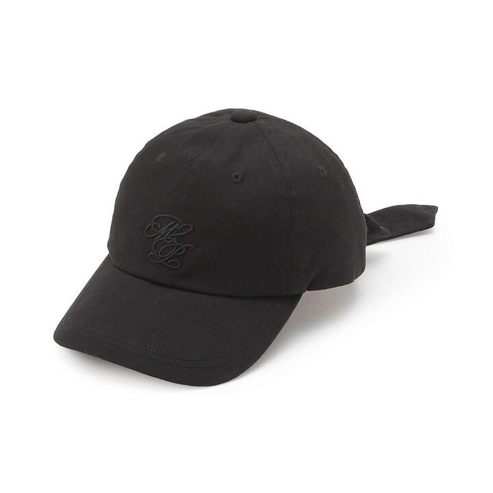 [UV Protection, Heat Shield, Cool Sensation] Back Ribbon Cap,Black, medium image number 0