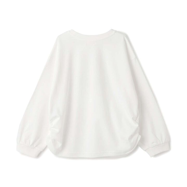 Ribbon Logo Appliqu&eacute; Long-Sleeve T-Shirt,Blue, medium image number 5