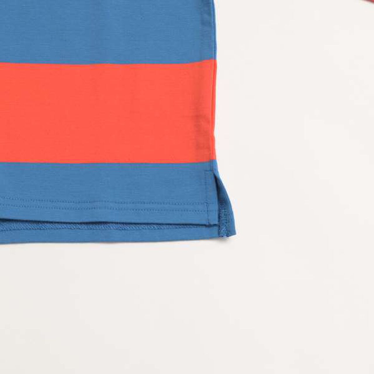 Stand Collar Rugby Long-Sleeve Shirt,Black, large image number 15