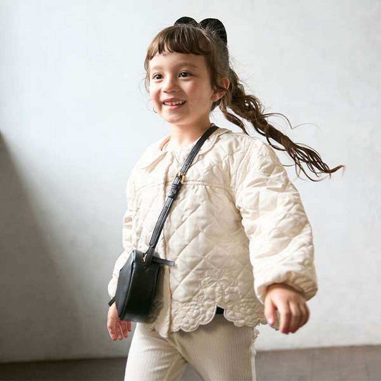 Link Quilted Embroidery Jacket,Charcoal gray, large image number 9