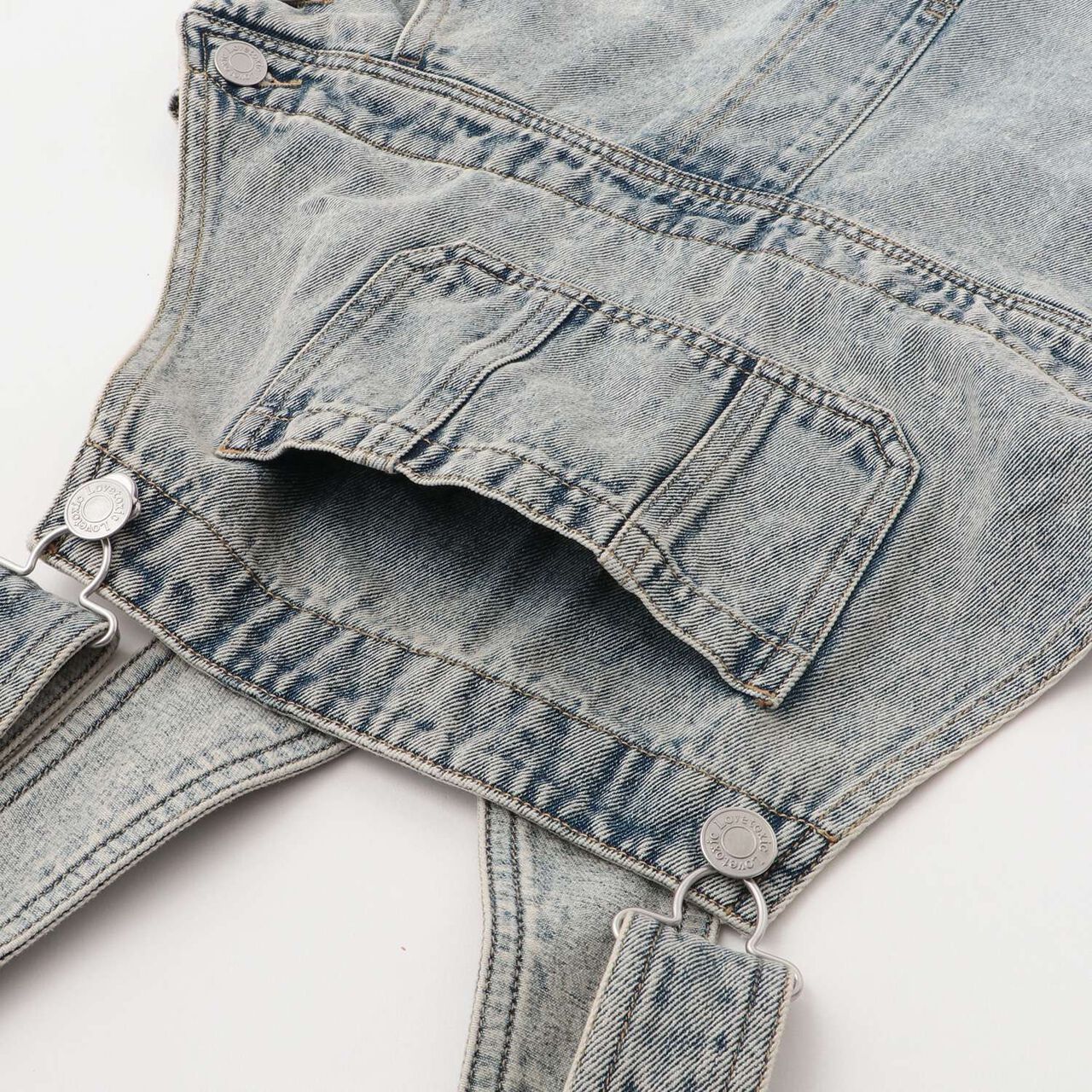 Basic Denim Overalls,Sax blue, large image number 13