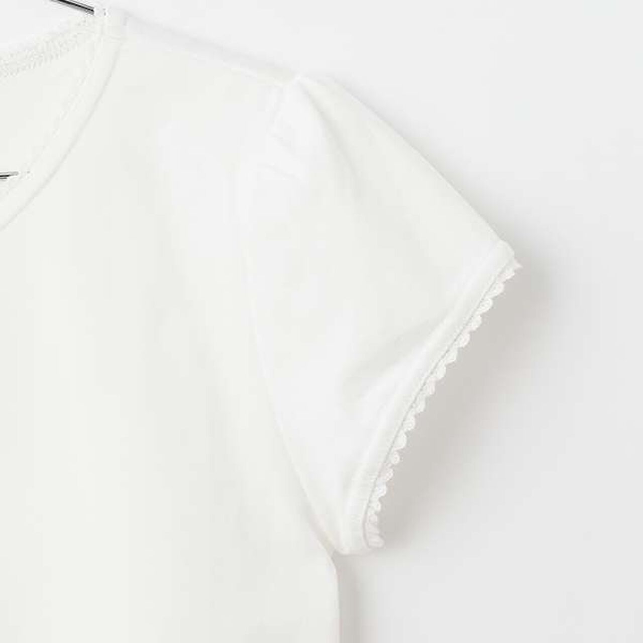 Lace Knit Cardigan + T-Blouse Set,Ivory, large image number 13