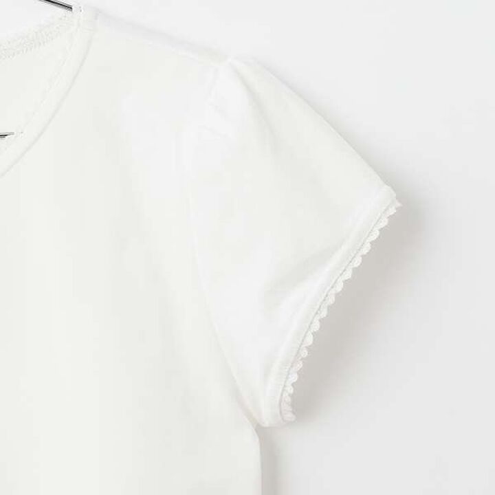 Lace Knit Cardigan + T-Blouse Set,Ivory, medium image number 13