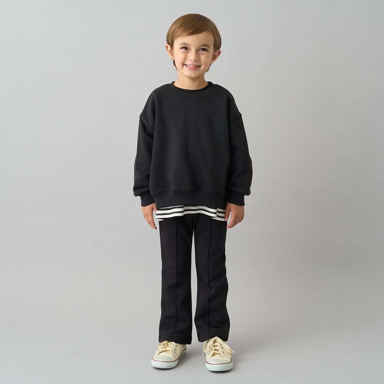 [Daily Standard Wear] [Quick-Dry Absorbent] Center Pleats Flare Sweatpants,Black, large image number 33
