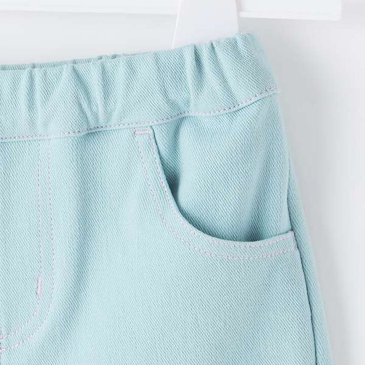Rabbit Pocket Frill Half Pants,Light blue, medium image number 4