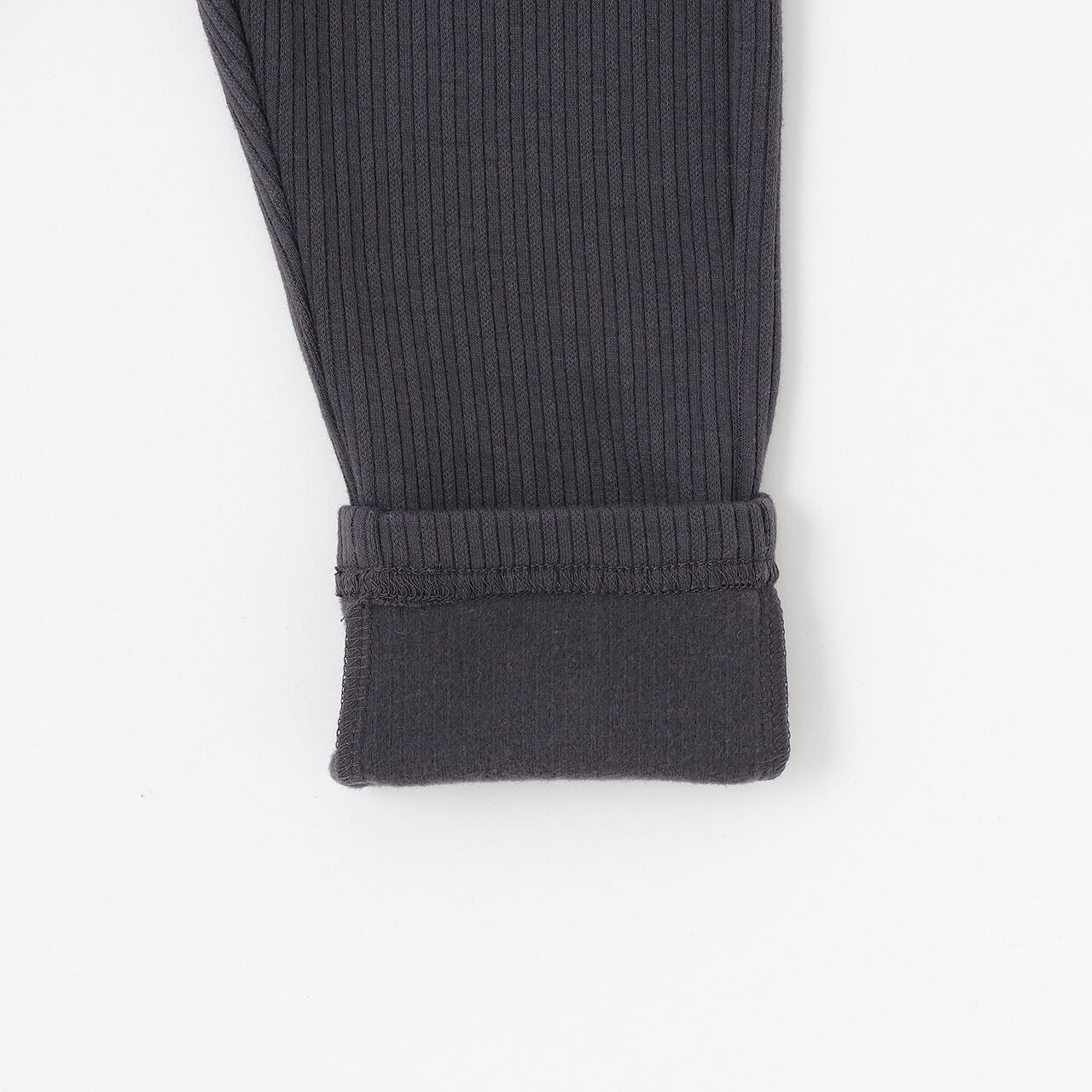 Wool Lined Back Frill Leggings,Blue, large image number 10