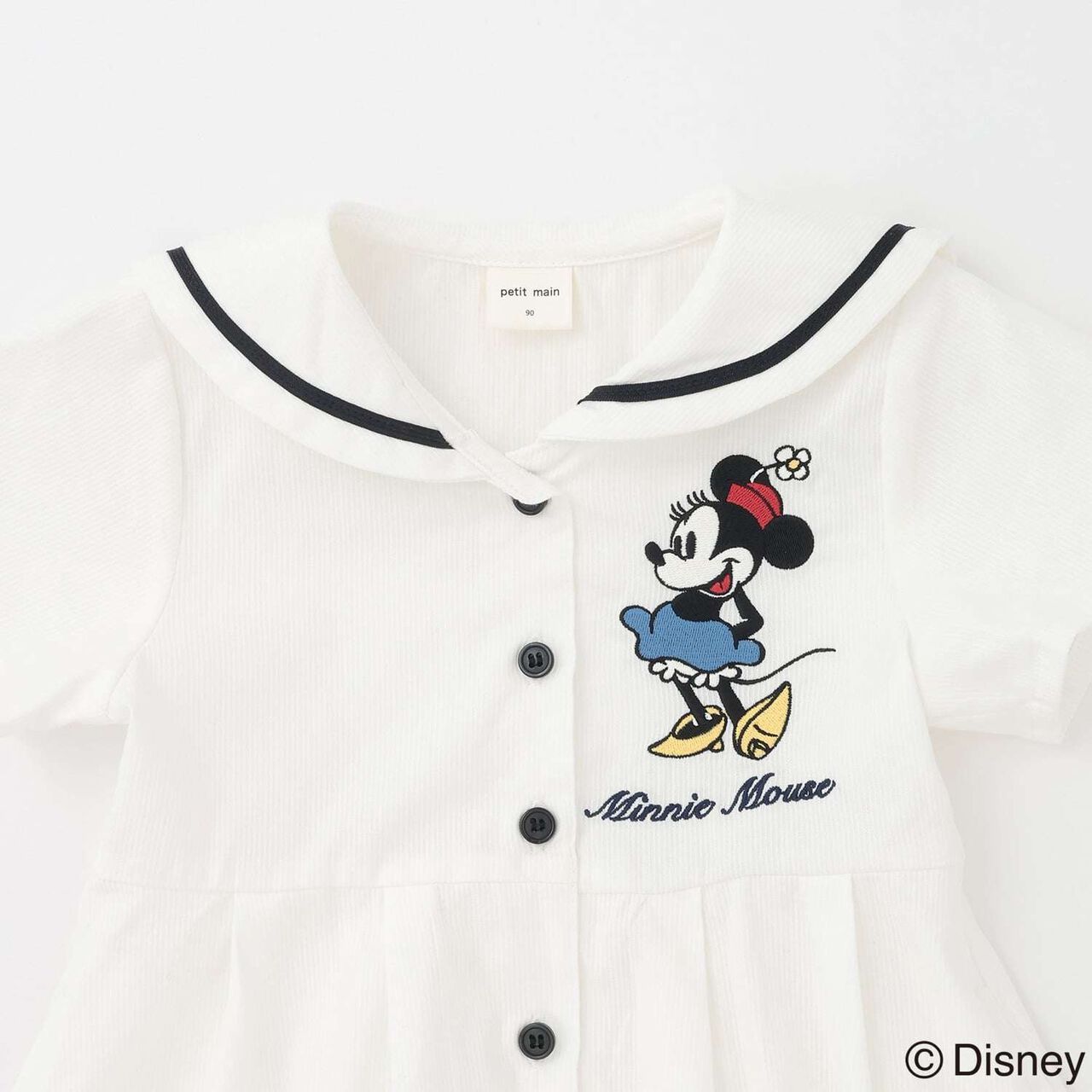[Disney] Sailor One-Piece Dress,Off white, large image number 9