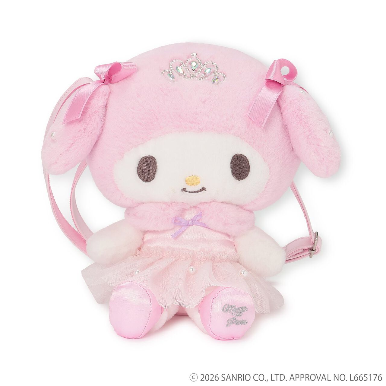 [My Melody/My Sweet Piano] Plush Shoulder Bag,Pink, large image number 0