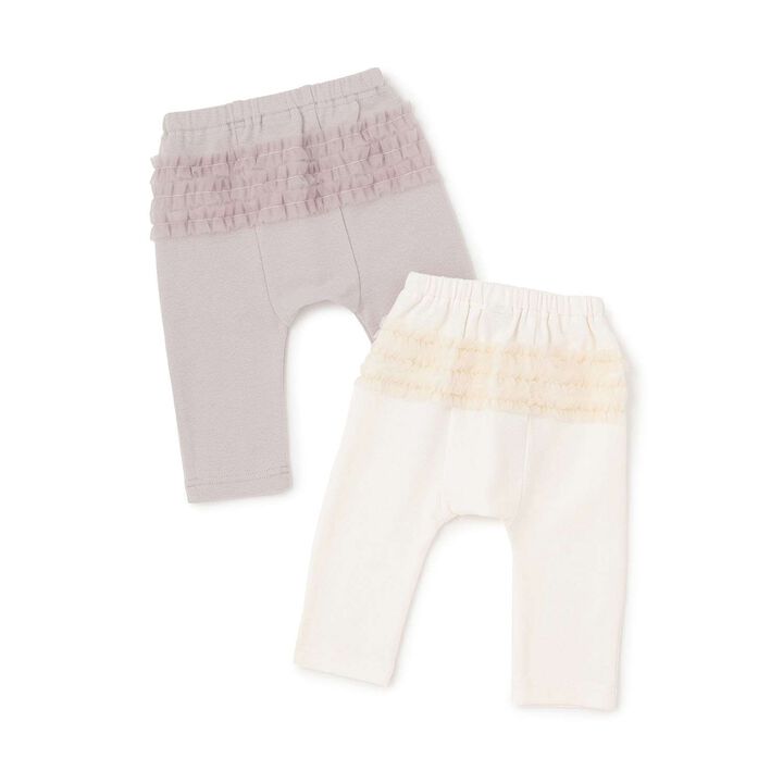 Back Frill Leggings,Mocha tea, medium image number 5