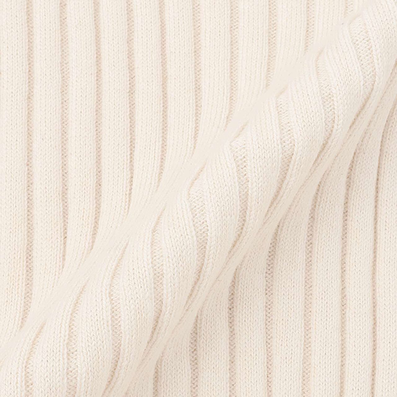Organic Frilled Collar Ribbed Sweater [Made in Japan],Cocoa, large image number 4