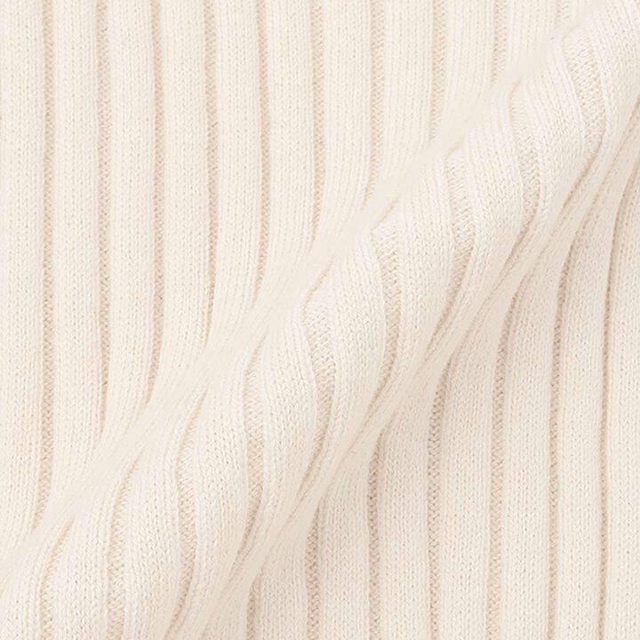 Organic Frilled Collar Ribbed Sweater [Made in Japan],Cocoa, medium image number 4