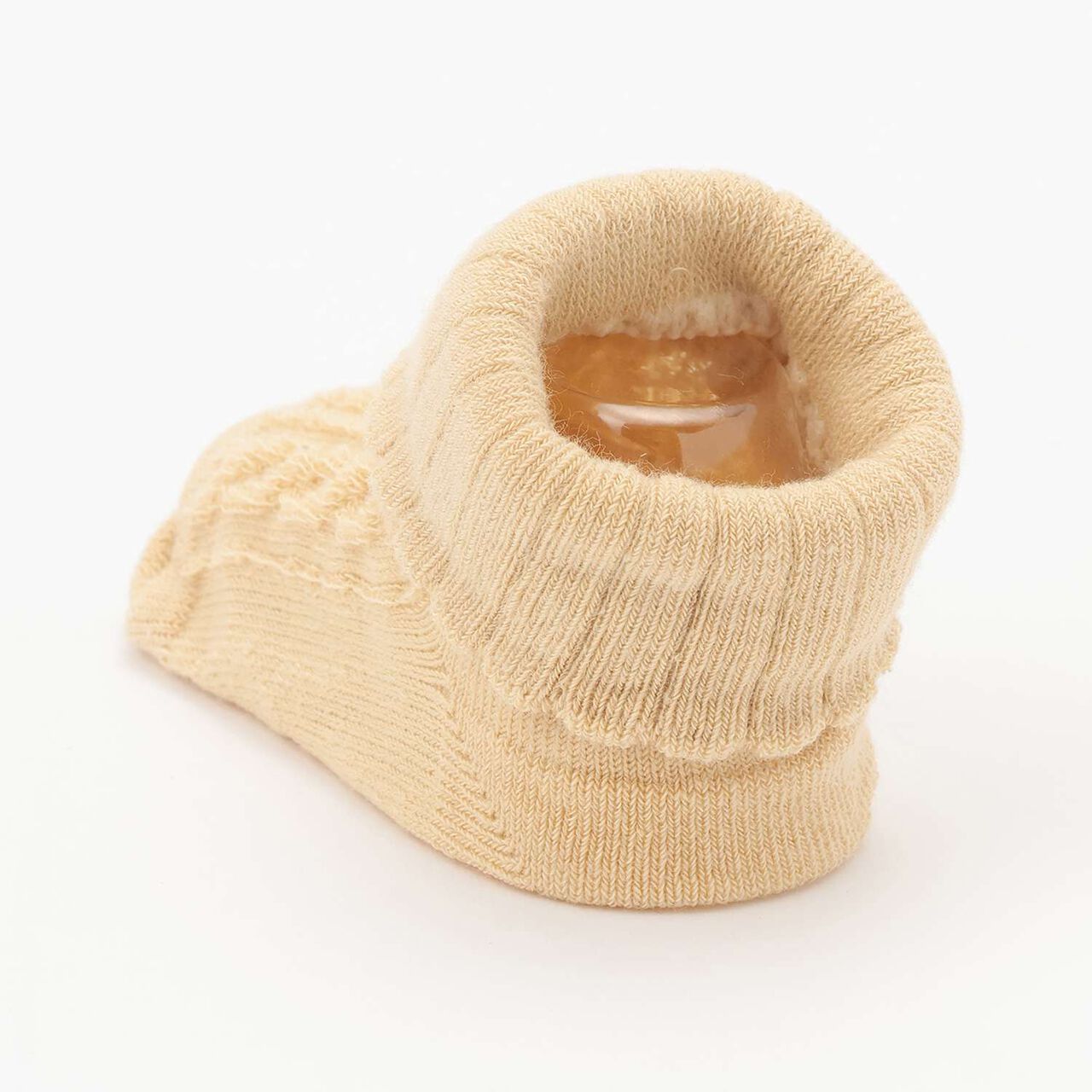 Cable Cup Socks,Yellow, large image number 4