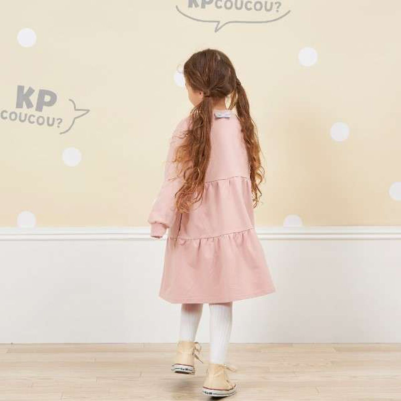 KP Coucou Fluffy One-Piece Dress (90-140),Pink, large image number 12