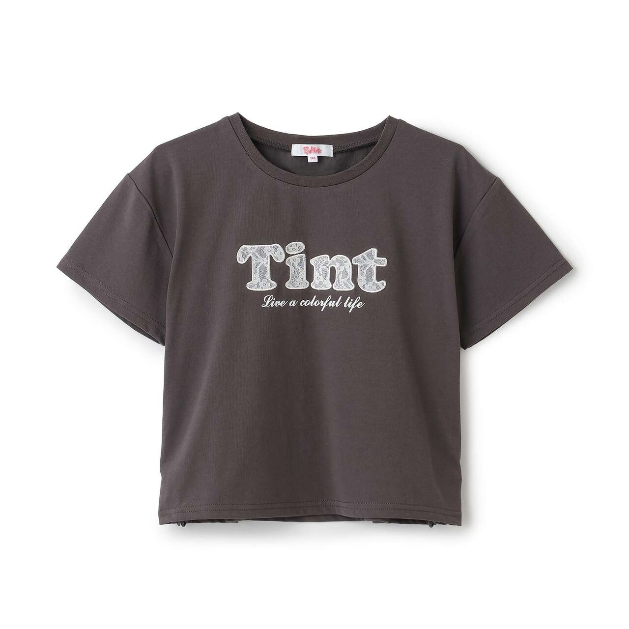 [Cool Touch] Side Drawstring Appliqu&eacute; Short-Sleeve T-Shirt,Off white, large image number 24